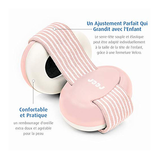 Casque anti bruit bébé rose Reer Silentguard Baby reer