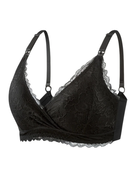 Soutien-gorge d'allaitement en dentelle, respirant, sans armature