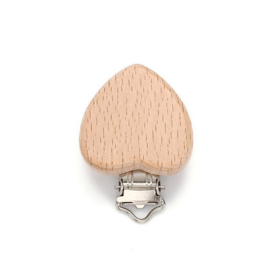 Attache tétine en bois pour bébé, 5 pièces, accessoires bébé