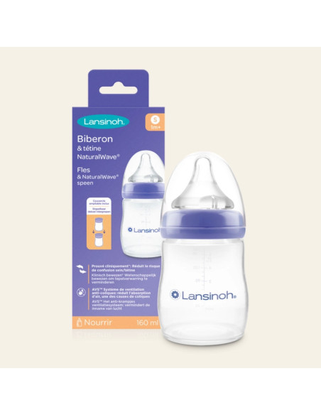 Biberon PP Natural Wave 160 Ml Lansinoh