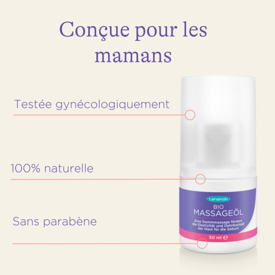 Huile de massage du Périnée BIO 50ml Lansinoh