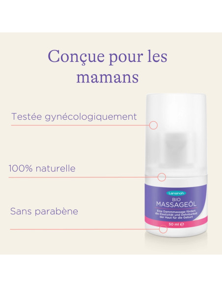 Huile de massage du Périnée BIO 50ml Lansinoh