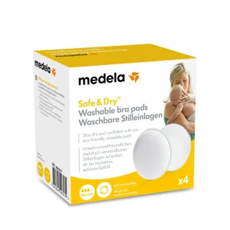 Coussinets allaitement lavables - lot de 4 Medela
