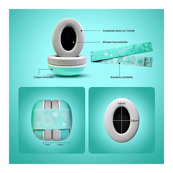 Casque anti bruit bébé Minutie Fabrique Protection auditive dès 3 mois