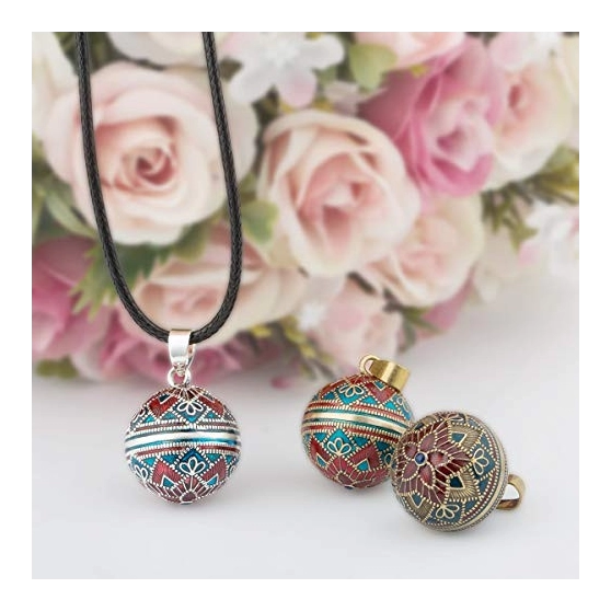 Bola de grossesse motif ethnique bleu et bordeaux