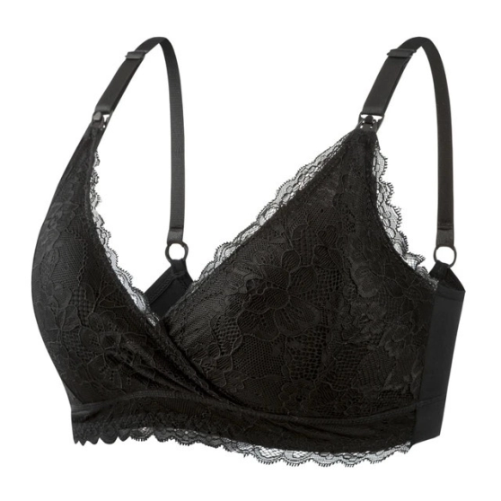 Soutien-gorge d'allaitement en dentelle, respirant, sans armature