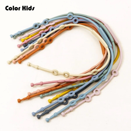 Attache-tétine en silicone souple, clip réglable