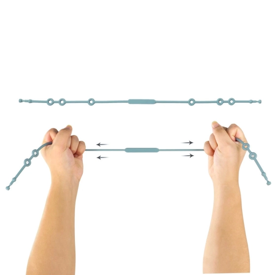 Attache-tétine en silicone souple, clip réglable - 5