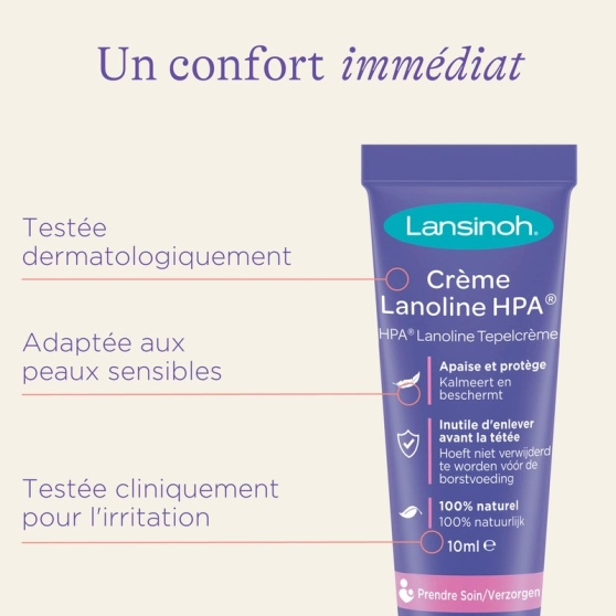 Crème Lanoline HPA Lansinoh 40 ml - Soin mamelons allaitement - 5