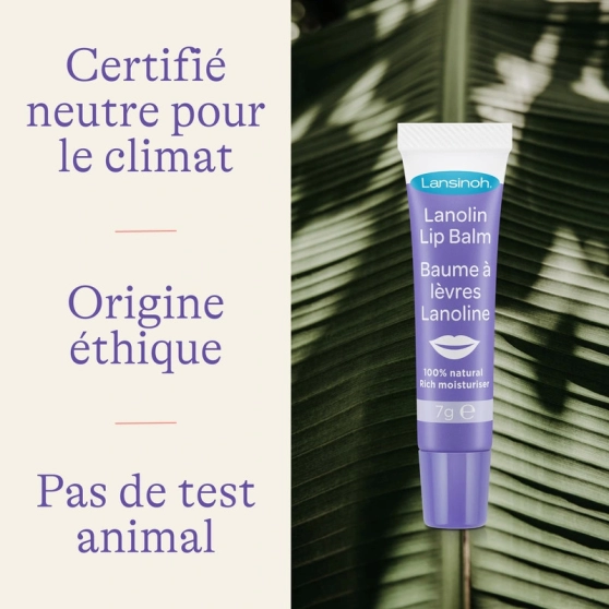 Baume à lèvres Lanoline hydratant - Multi-usage grossesse