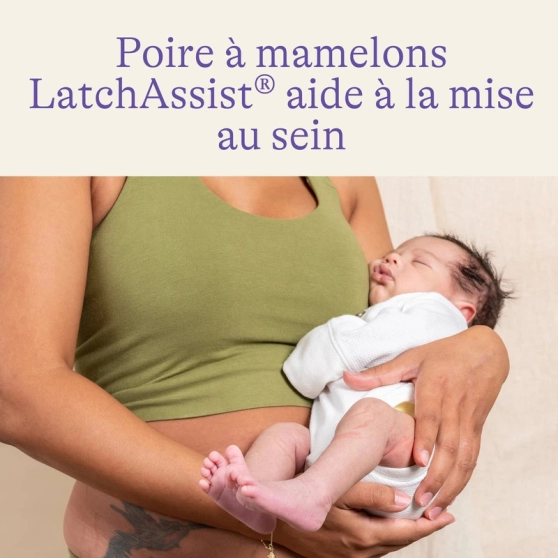 Poire Latch Assist Lansinoh (mamelons plats ou ombiliqués) - 3