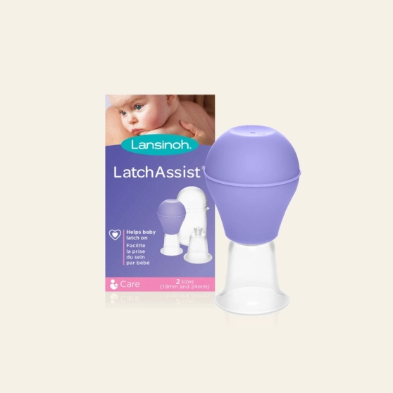 Poire Latch Assist Lansinoh (mamelons plats ou ombiliqués) - 8