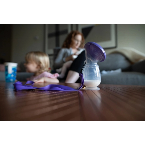 Tire-lait silicone Lansinoh - Souple et nomade - 7