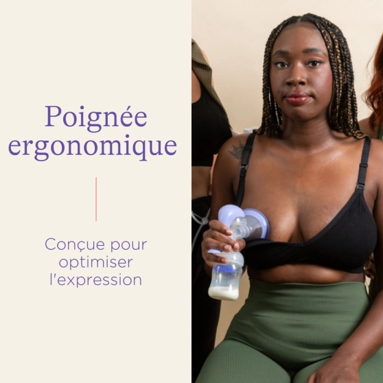 Tire-lait manuel Lansinoh - Extraction douce et silencieuse - 4