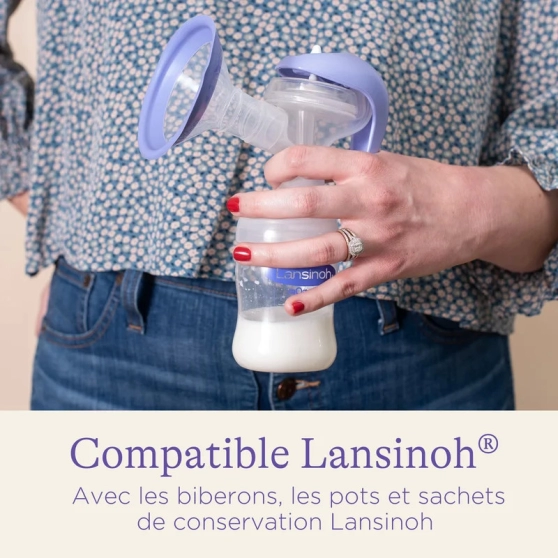 Tire-lait manuel Lansinoh - Extraction douce et silencieuse - 6