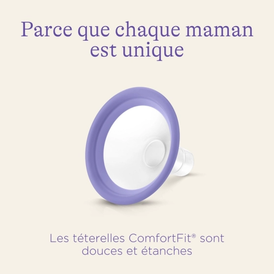 Téterelles Comfort Fit 21 mm - Lot de 2 pour tire-lait Medela - 5