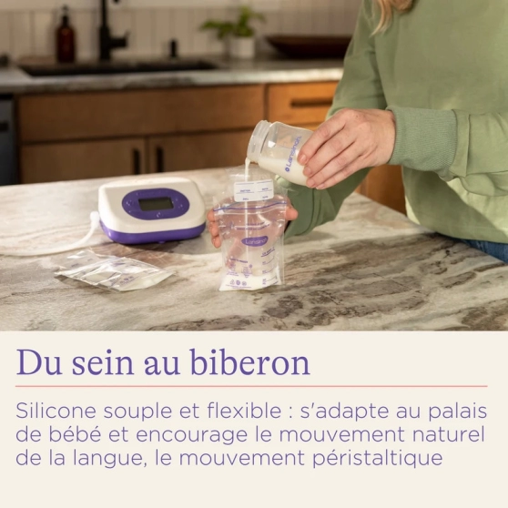 Biberon NaturalWave 160 ml Lansinoh (allaitement mixte) - 5