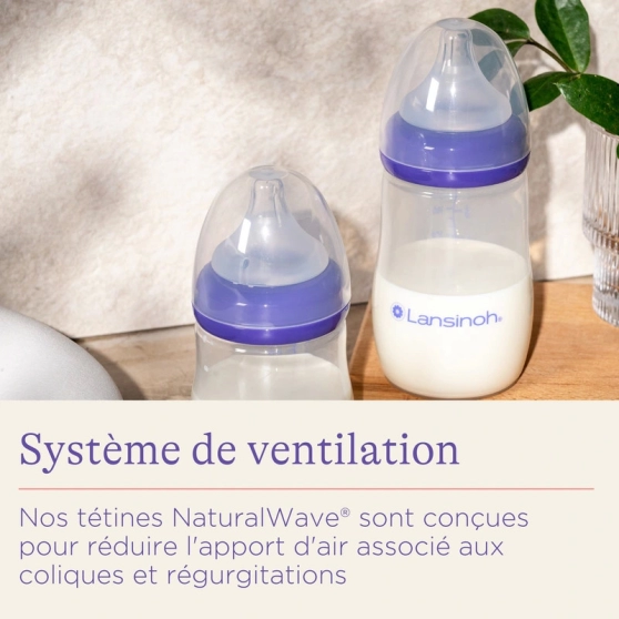 Biberon NaturalWave 160 ml Lansinoh (allaitement mixte) - 6