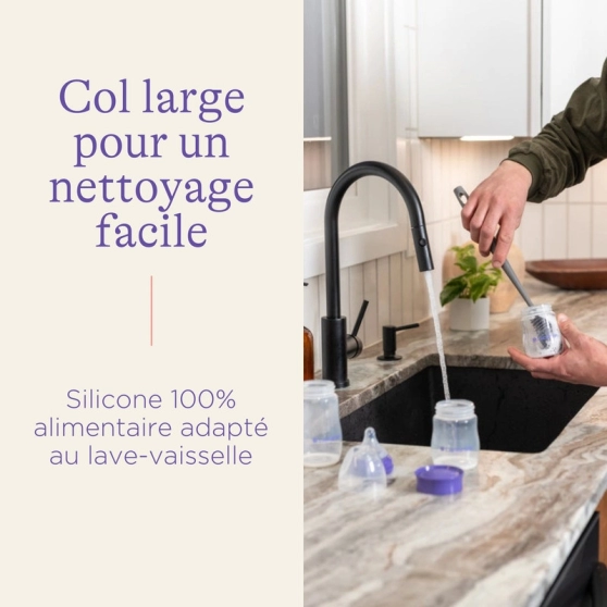 Biberon NaturalWave 160 ml Lansinoh (allaitement mixte) - 7