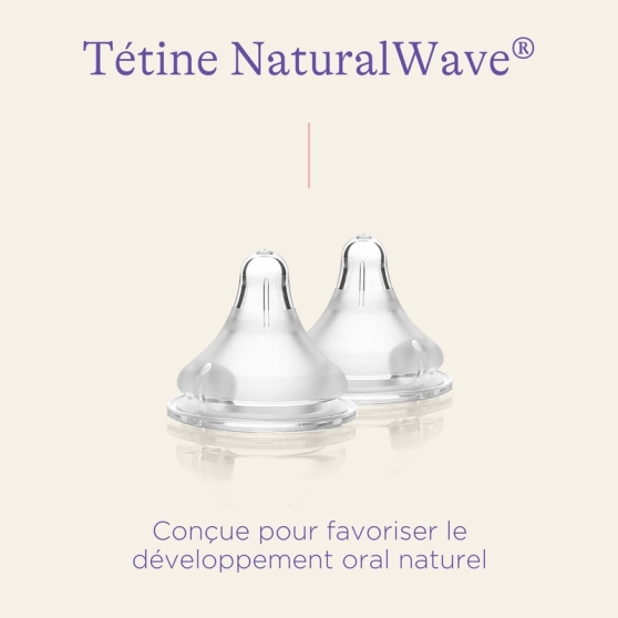 Tétine NaturalWave XS Lansinoh (lot de 2, 0-3 mois)