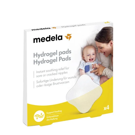 Compresses hydrogel Medela - Lot de 4 - Apaise crevasses