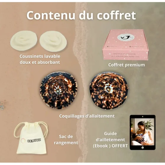 Coffret allaitement naturel (coquillages + coussinets) - 3