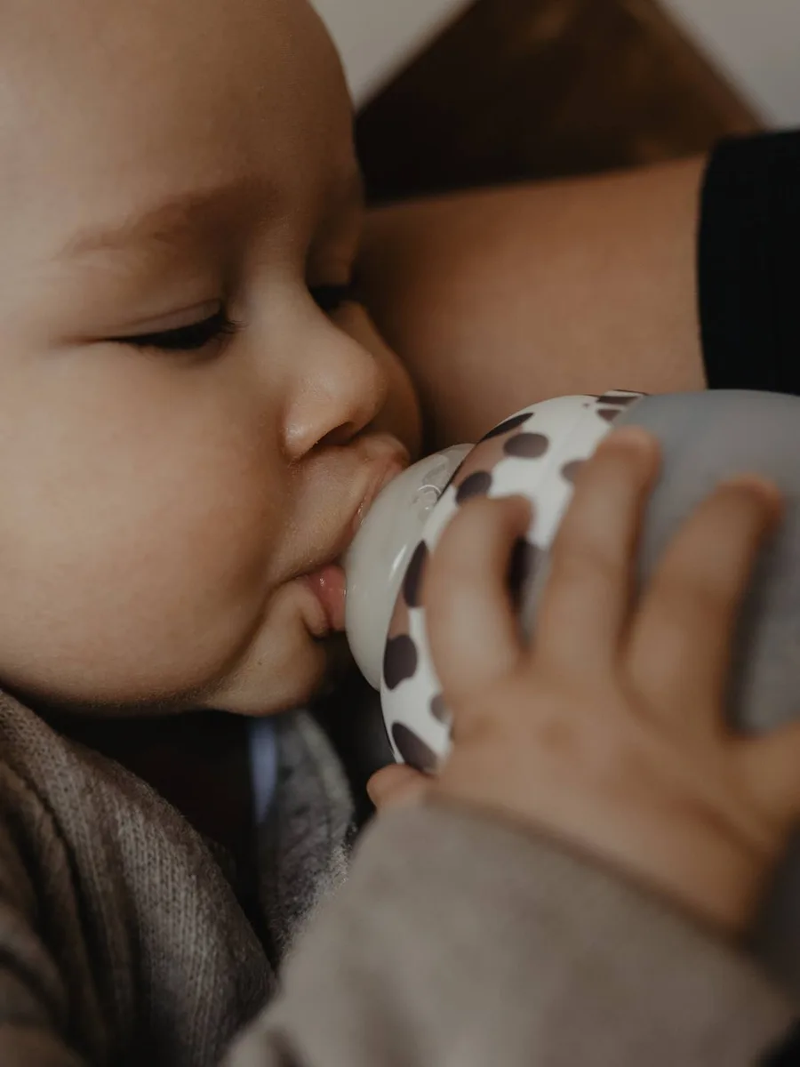 Biberon BibRond 240 ml blanc imprimé