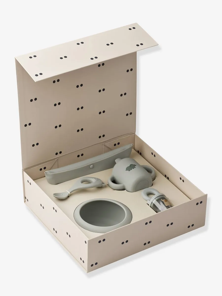 Mileah coffret repas silicone bleu ciel - 2