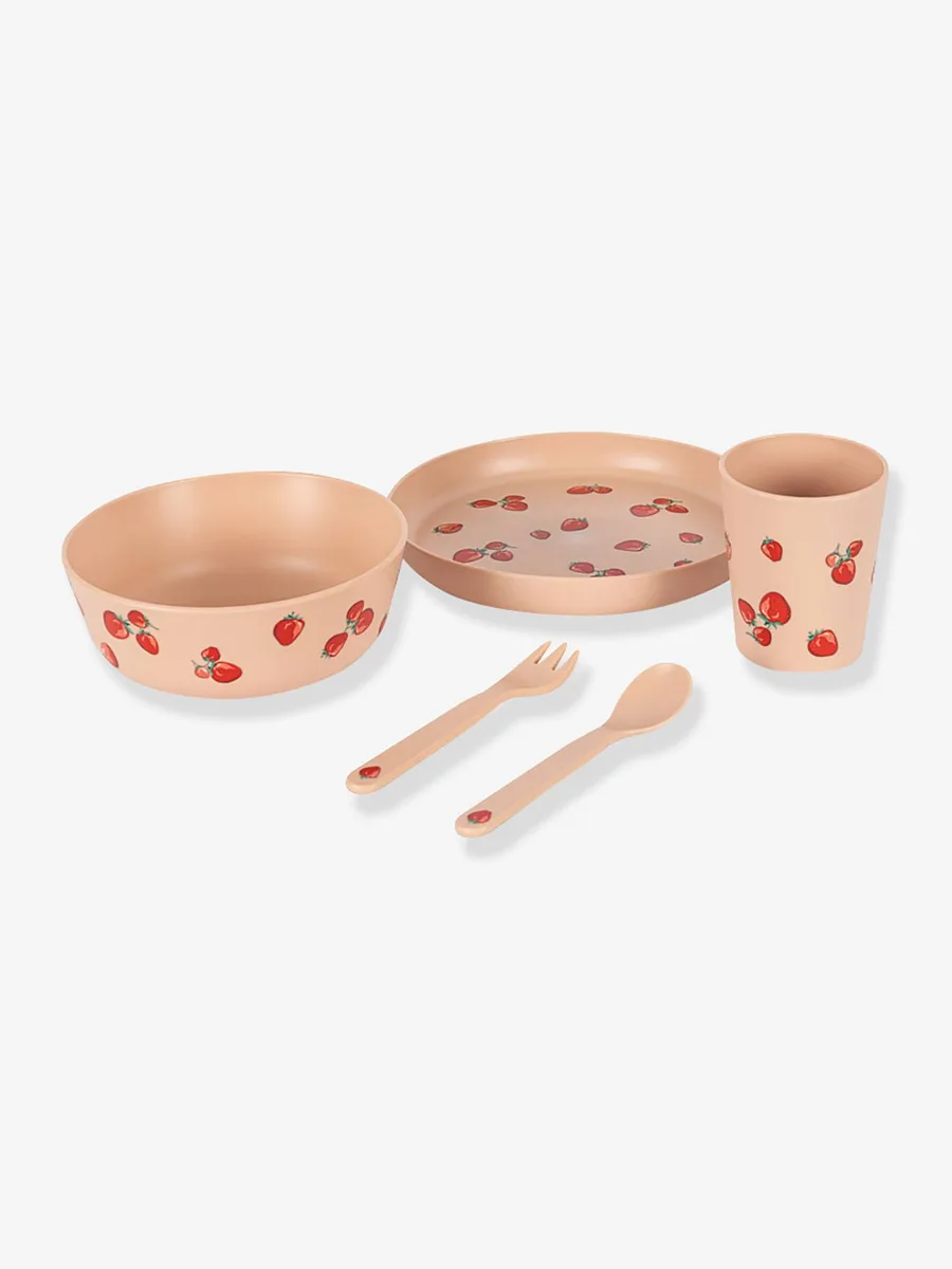 Coffret repas enfant rose - 3