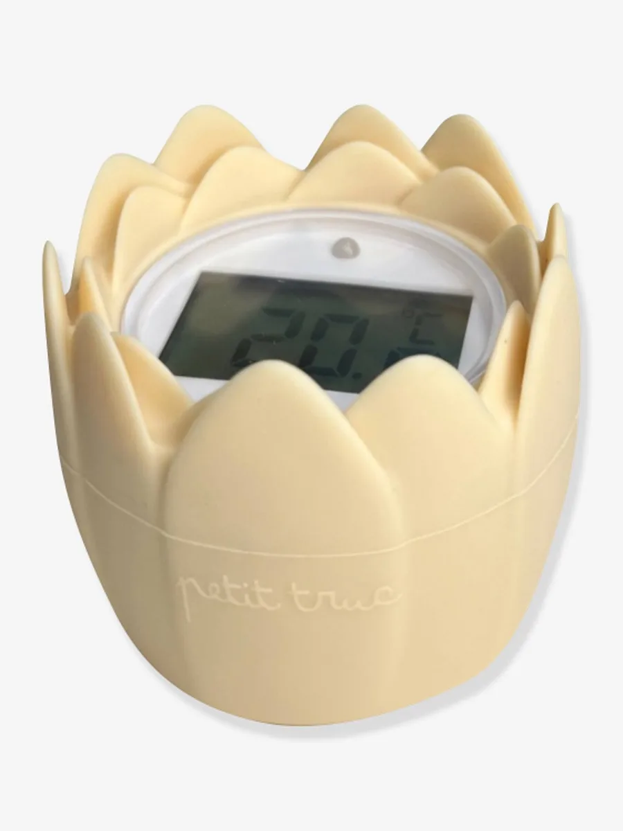 Thermometre de bain nenuphar beige