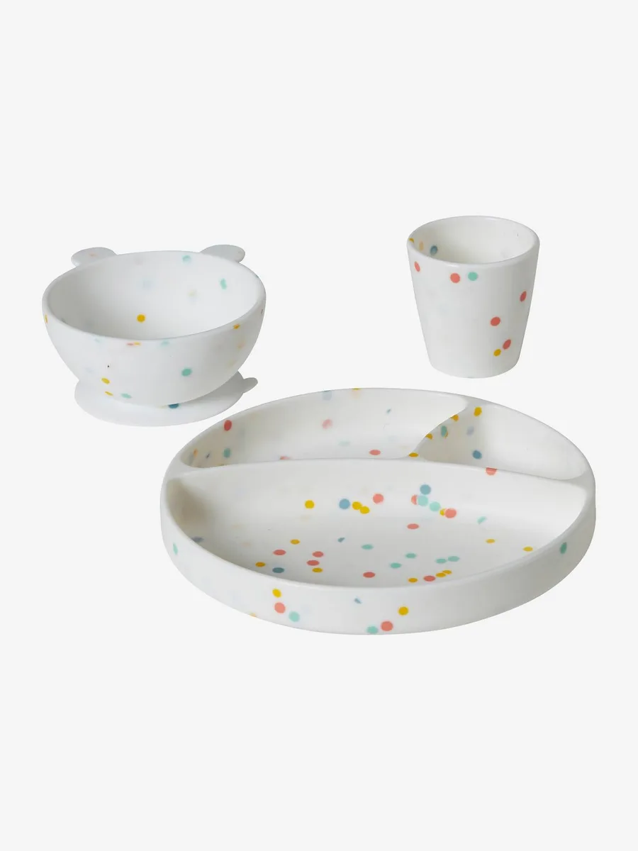 Coffret repas en silicone lot vert