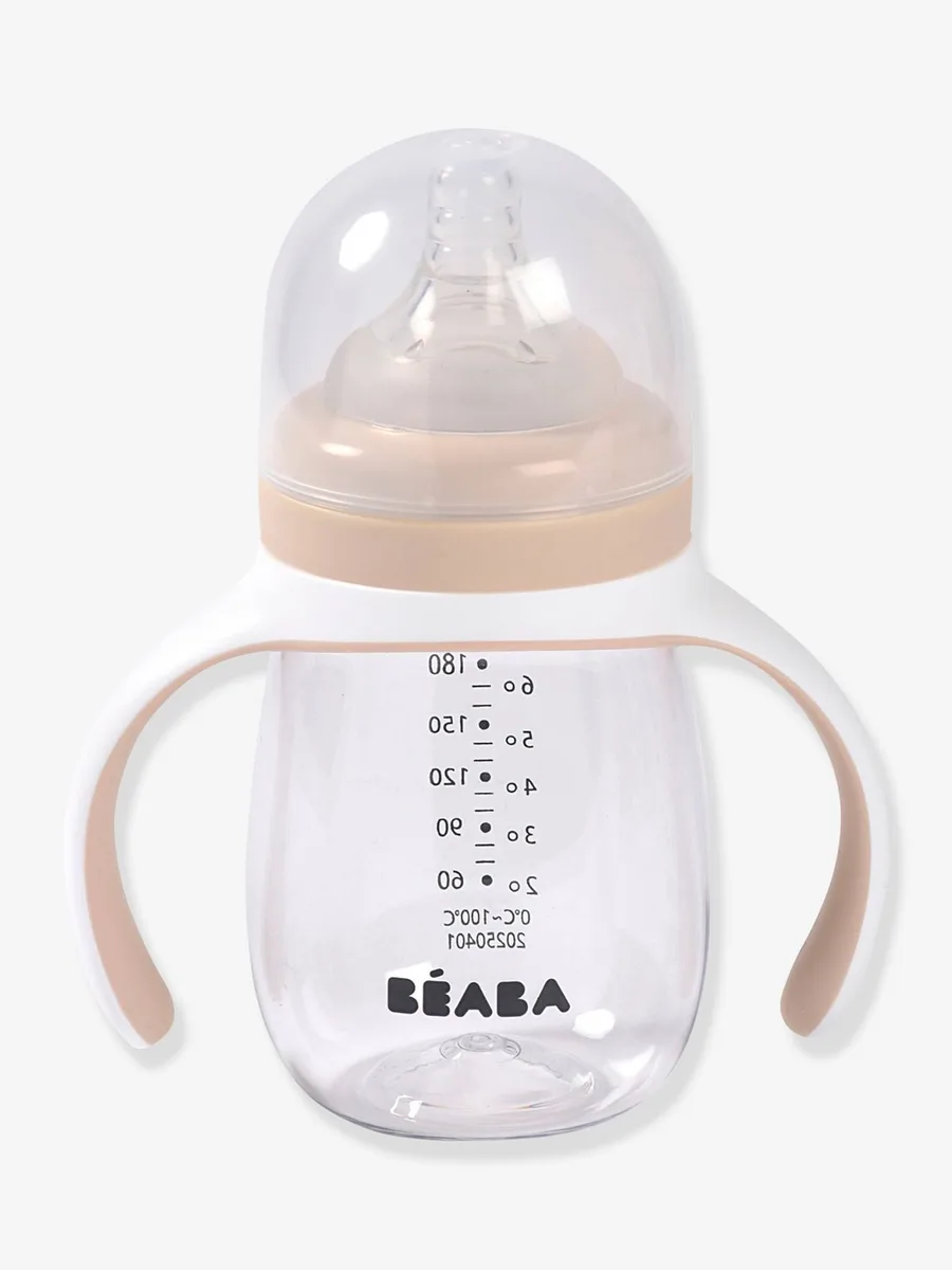 Biberon d'apprentissage 2 en 1 (210 ml) beige