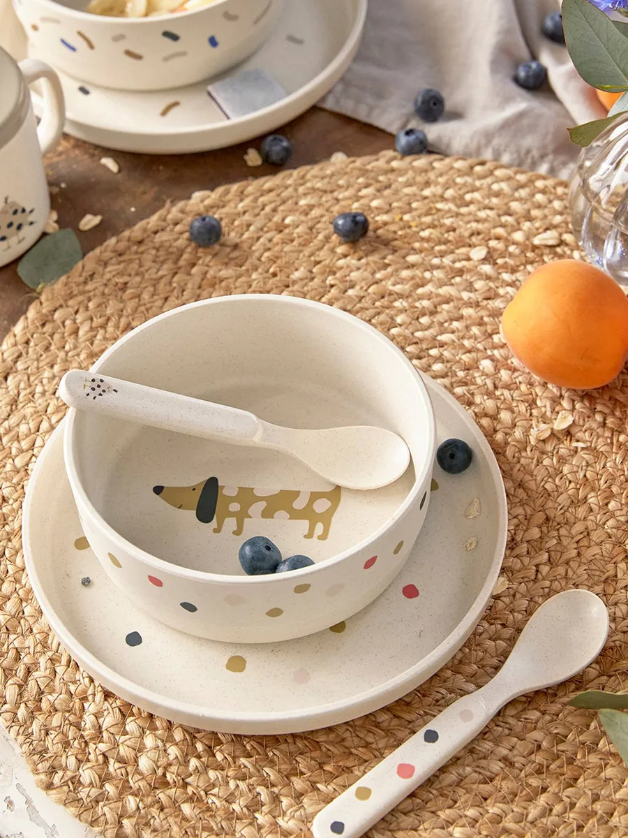 Coffret repas 4 pièces LÄSSIG little mateys orange épicée - 3