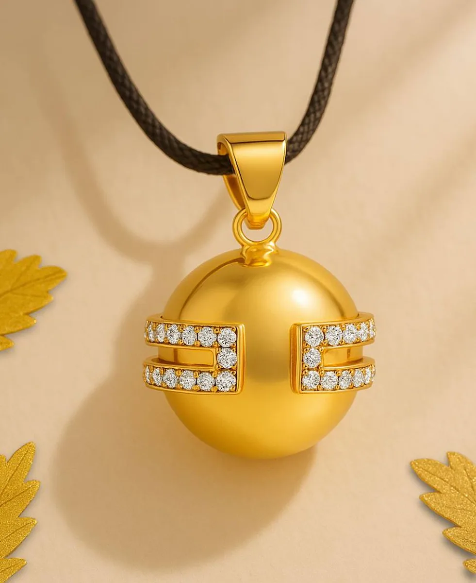 Bola De Grossesse - Déesse - Doré Or - Cristaux Or