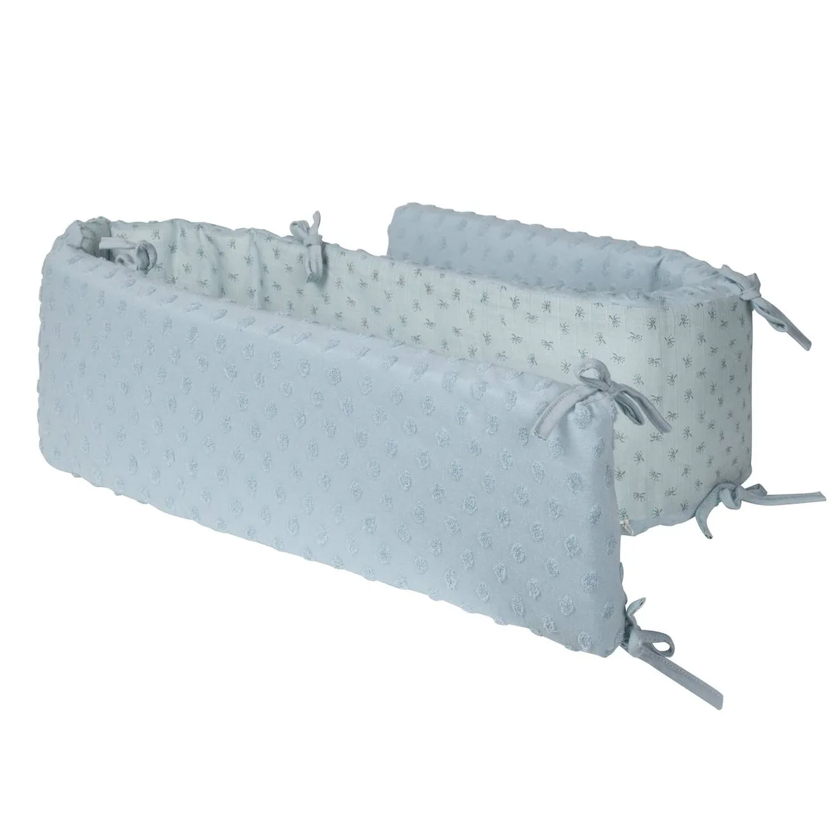 Tour De Lit Bébé Déhoussable En Coton Bio Lil Planet Gris Argenté