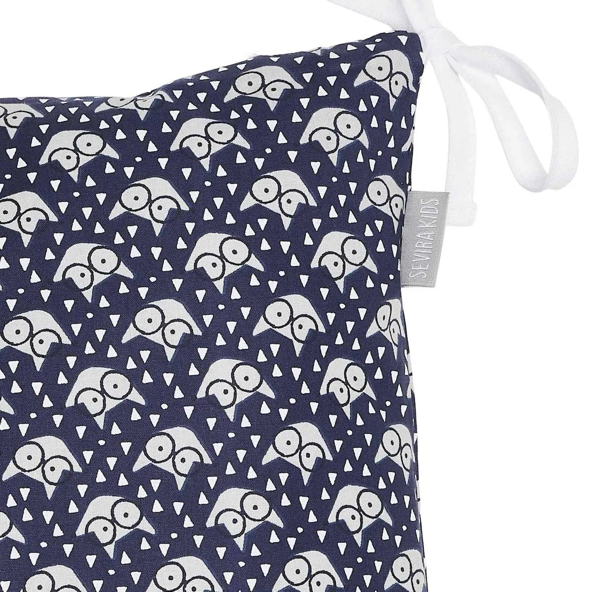 Taies De Coussin Pour Tour De Lit Modulable Eskimo Eli Bleu Marine - 2