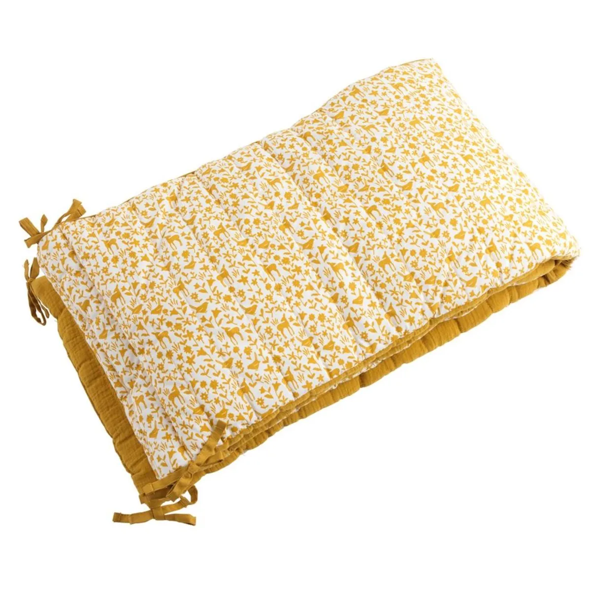 Tour De Lit Bébé En Coton - Promenons Nous Jaune