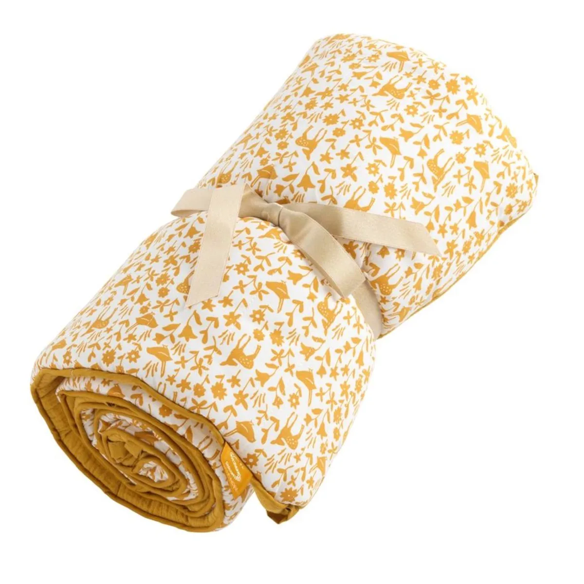 Tour De Lit Bébé En Coton - Promenons Nous Jaune - 2