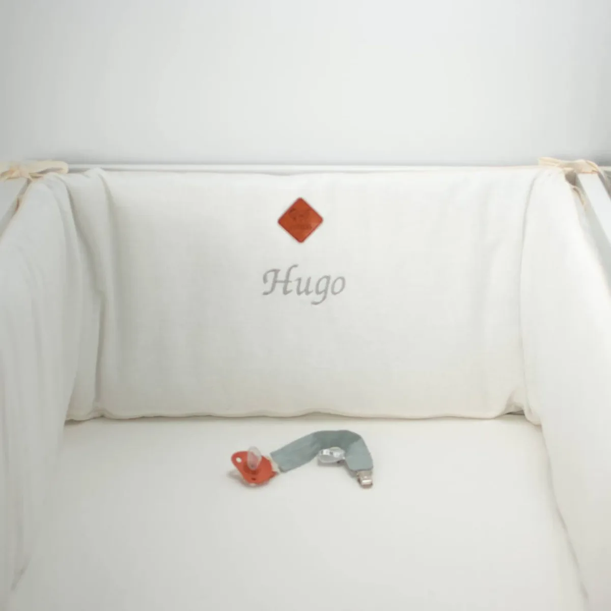 Tour De Lit Déhoussable Et Universel En Lin Écru