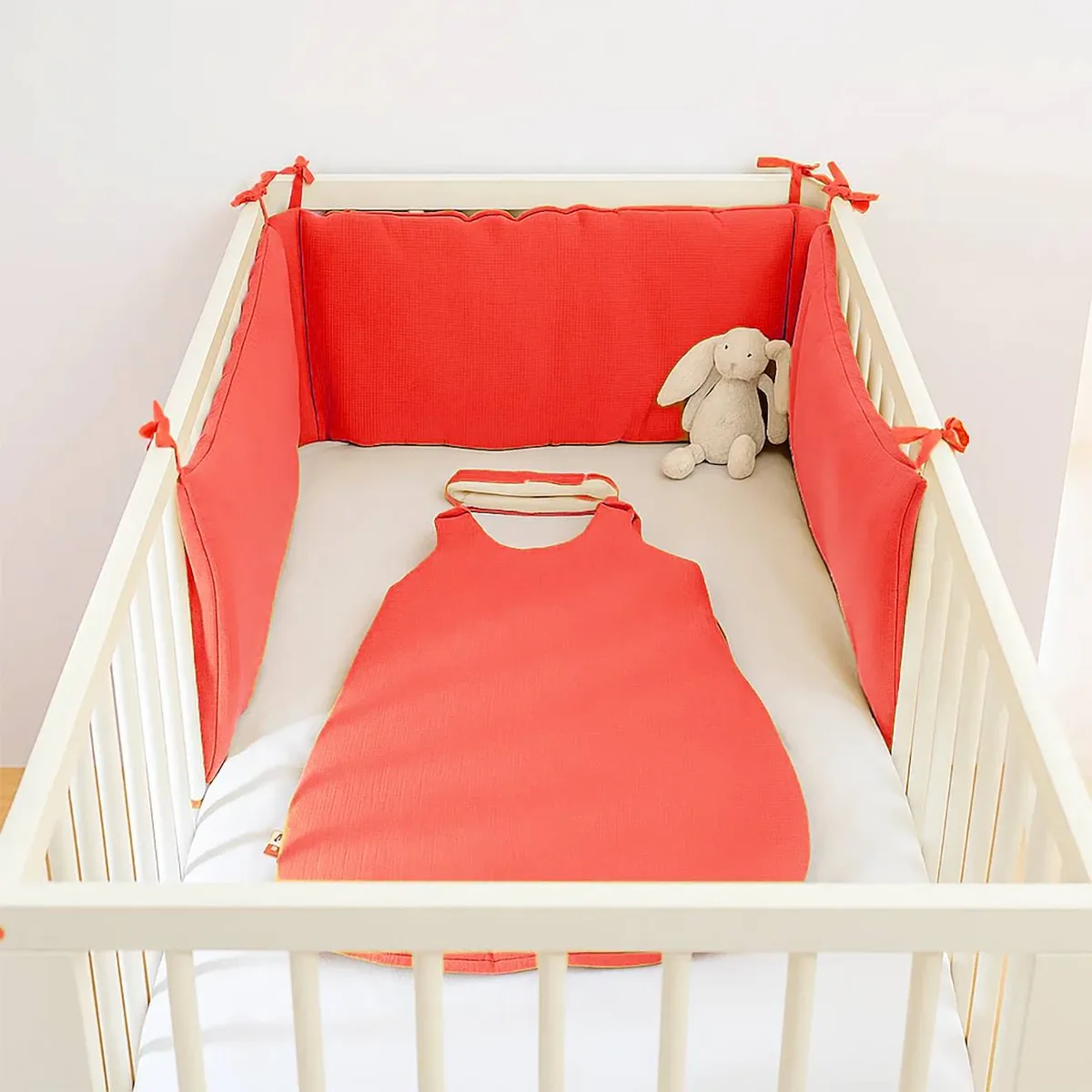 Tour De Lit En Coton Bio Rose - 3