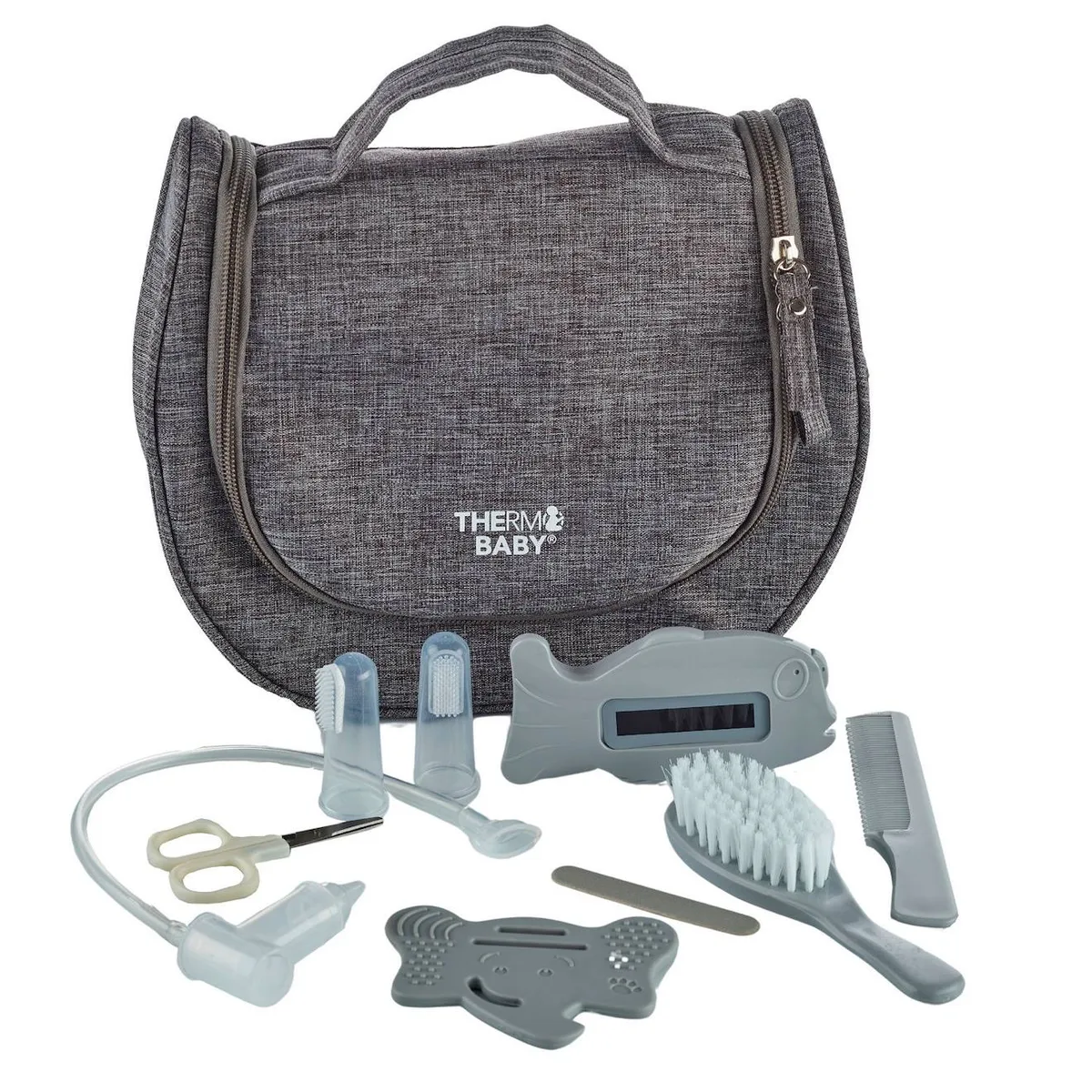 Trousse De Soin Bebe Avec Accessoires Gris
