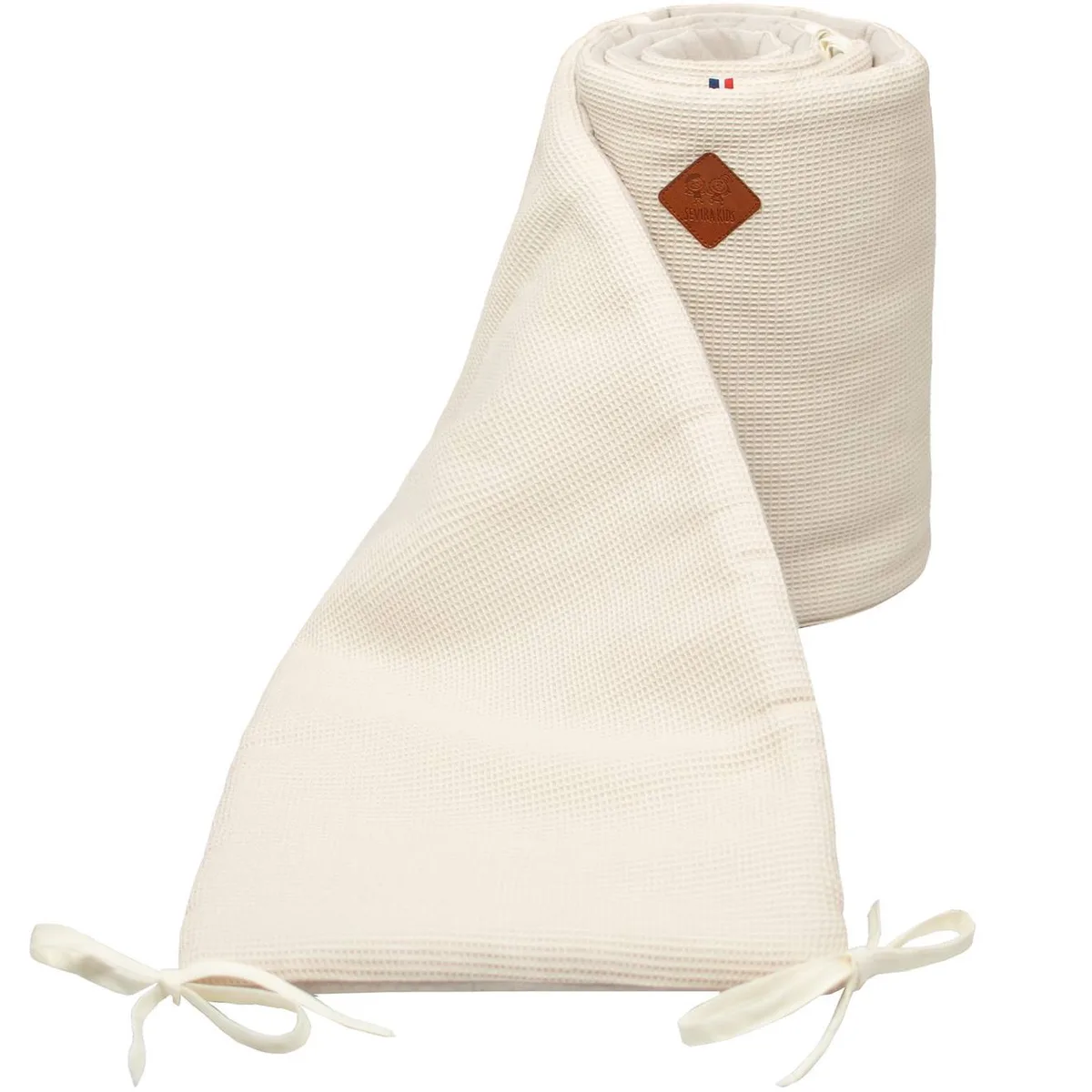 Tour De Lit Universel En Gaze De Coton Nid D'abeille Écru - 4