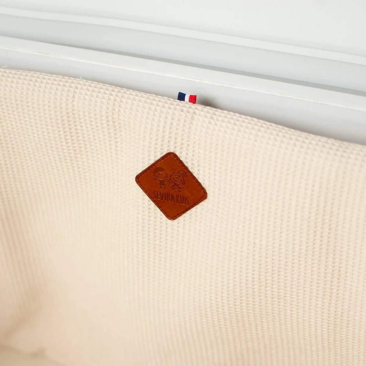 Tour De Lit Universel En Gaze De Coton Nid D'abeille Écru - 6