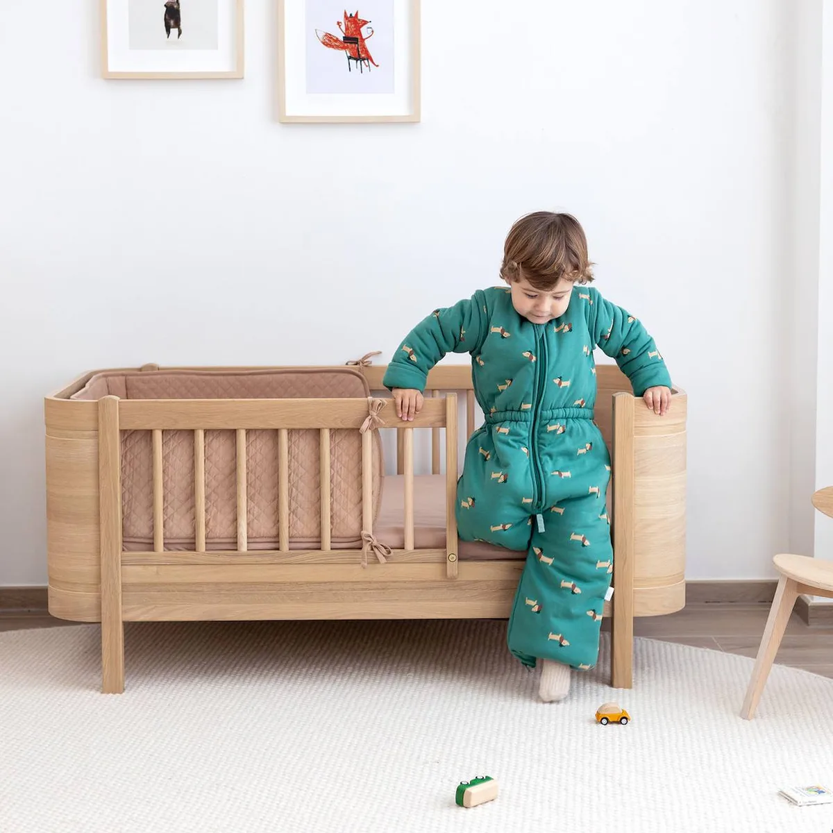 Tour De Lit Et Parc - Pady Quilted Jersey Beige - 2