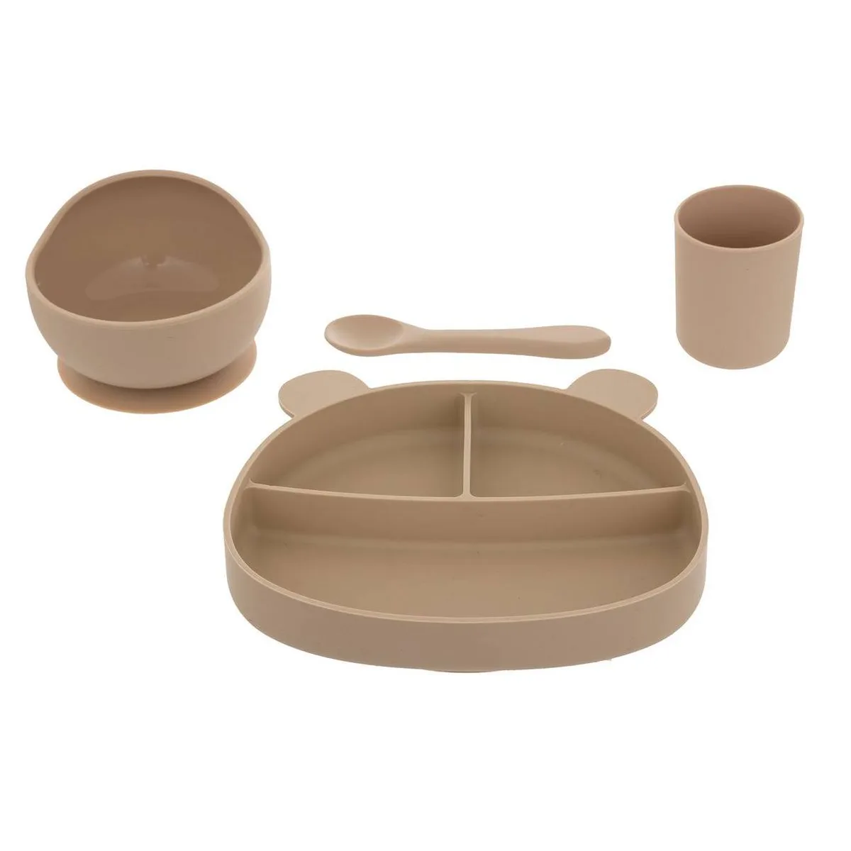Set Repas Vaisselle 4 Pièces Enfant Moutarde - 5