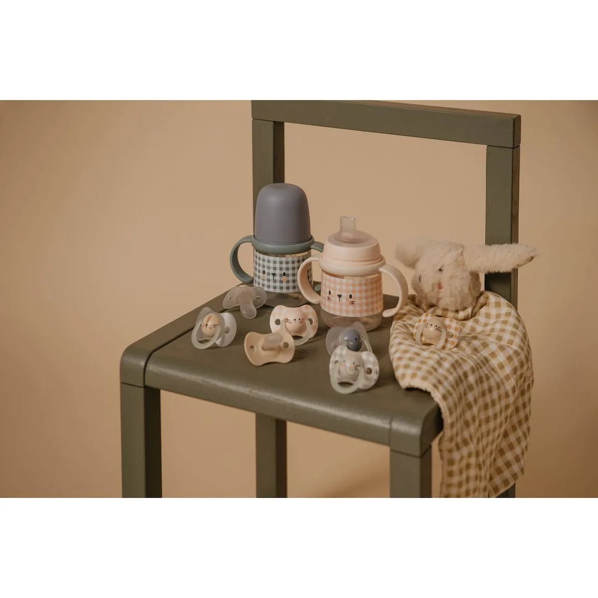 Biberon Phosphorescent Avec Anses Et Bec Silicone Ours