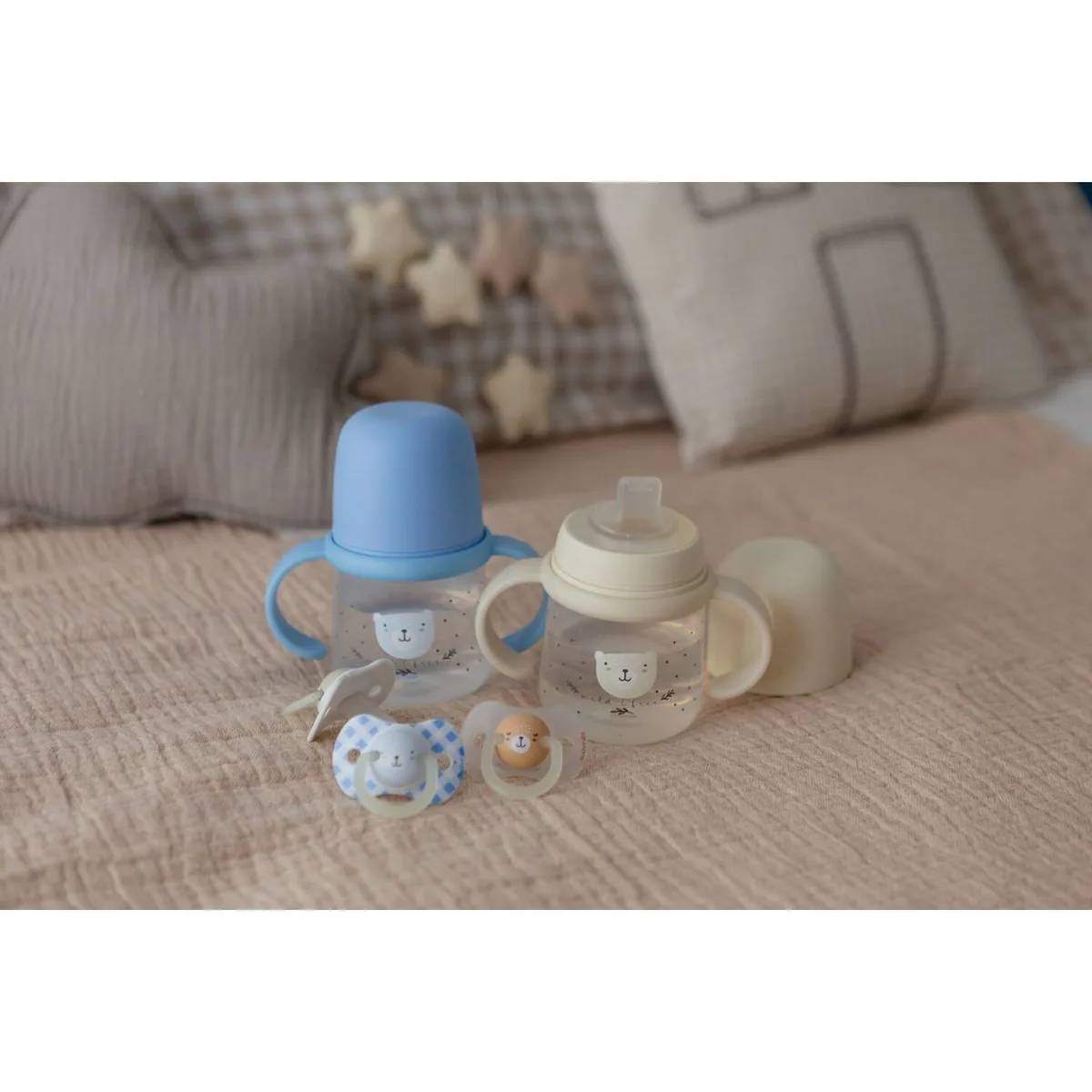 Biberon Phosphorescent Avec Anses Et Bec Silicone Ours - 5