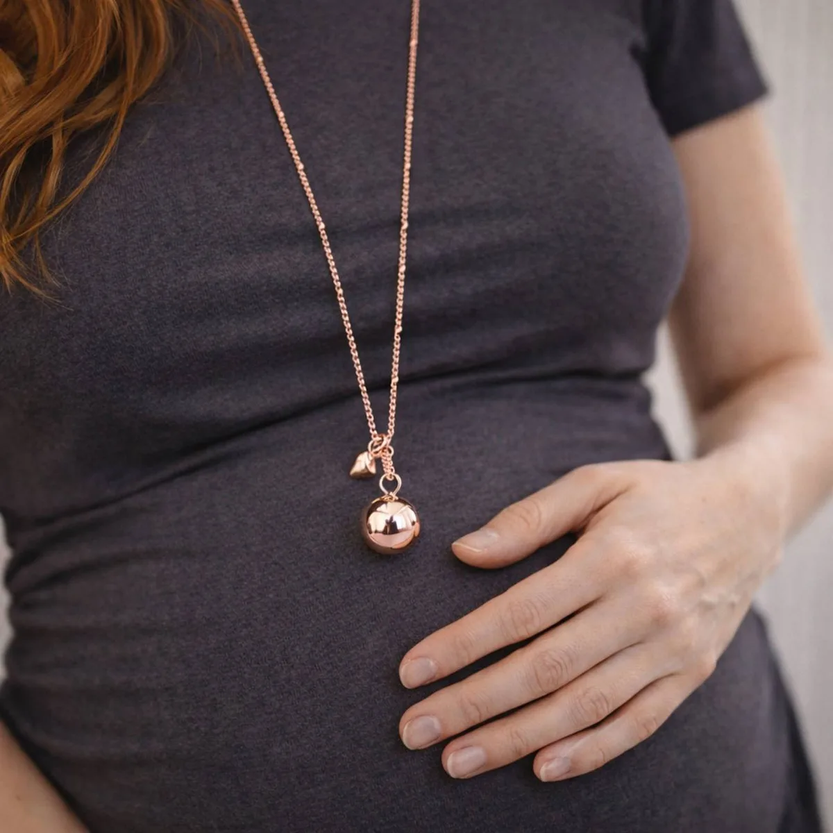 Collier Bola De Grossesse Battement De Cœur Rose - 2