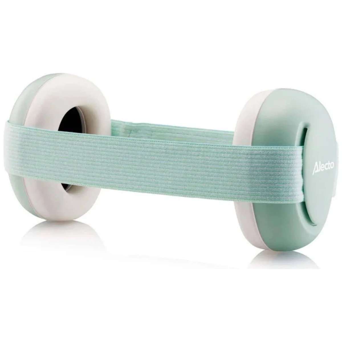 Casque antibruit Alecto pour bébés - Blanc et vert d'eau - 2