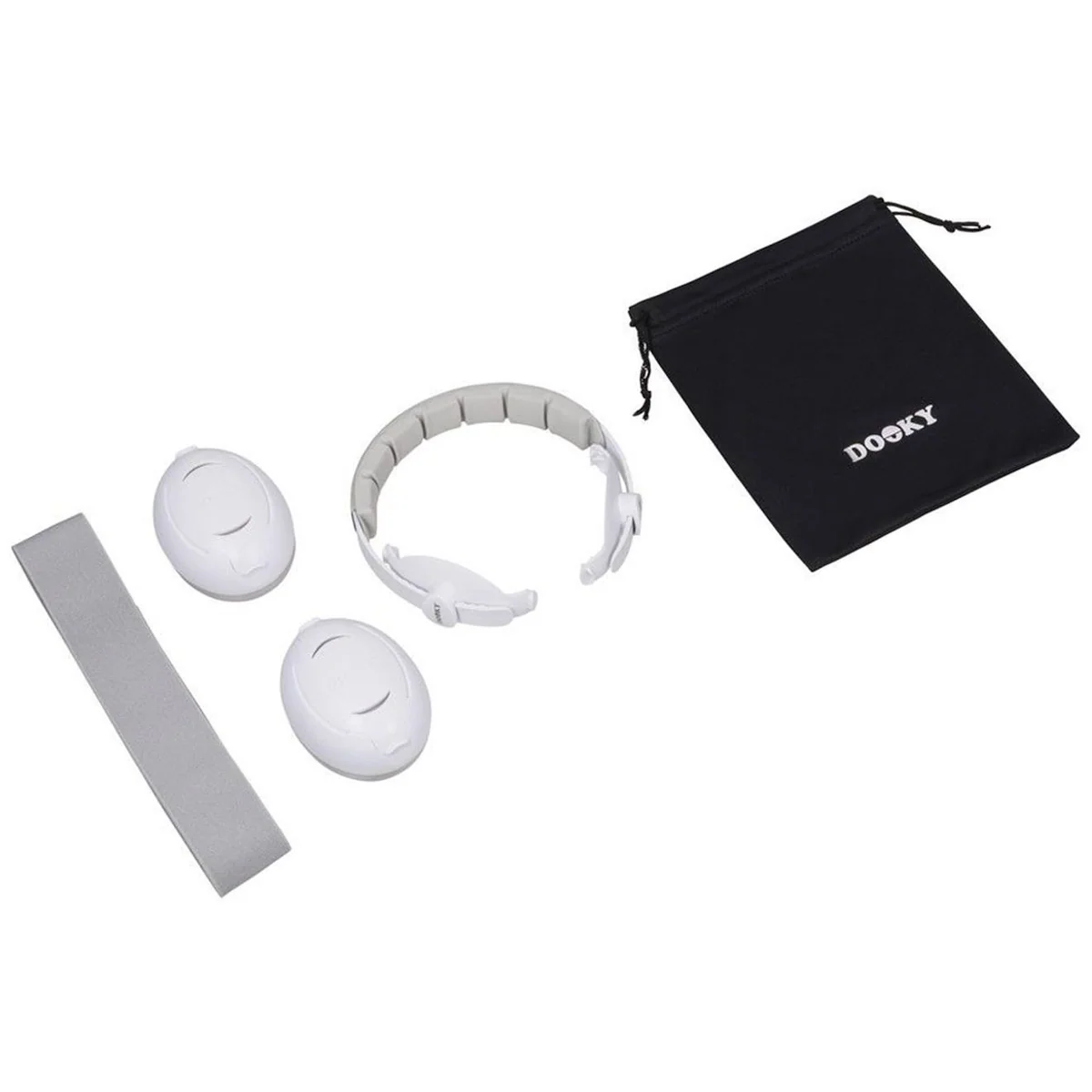 Casque antibruit Dooky Évolutif 2-en-1 bébé et enfant - Blanc - 3